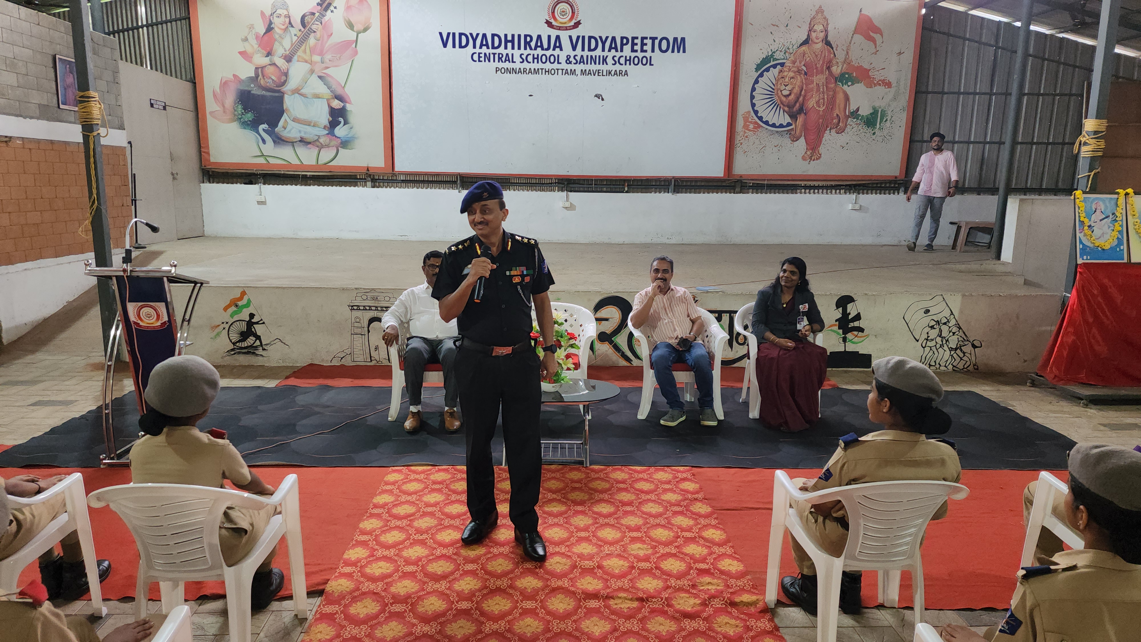 Leadership Summit — Visit By Mentor School Principal Col. Dhirendra Kumar — Vidyadhiraja Vidyapeetom Sainik School